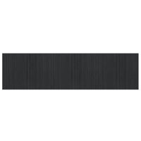 Tappeto Rettangolare Grigio 80x300 cm in Bambù 376916