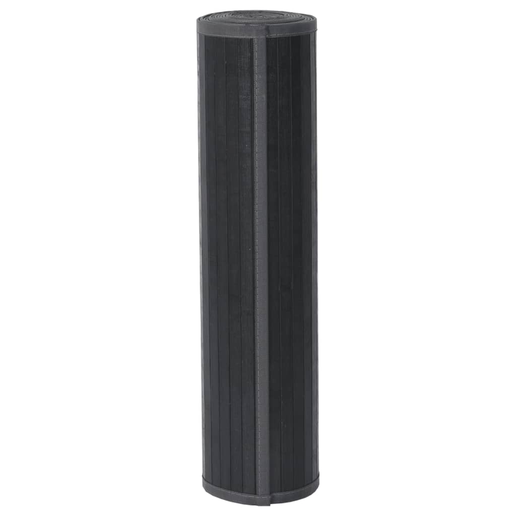 Tappeto Rettangolare Grigio 80x300 cm in Bambù