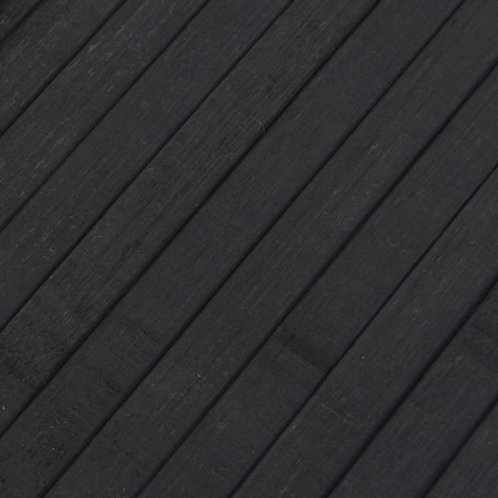 Tappeto Rettangolare Grigio 80x300 cm in Bambù