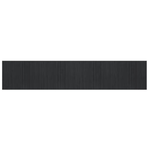 Tappeto Rettangolare Grigio 80x400 cm in Bambù 376922