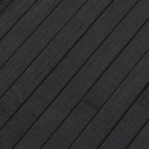 Tappeto Rettangolare Grigio 80x400 cm in Bambù