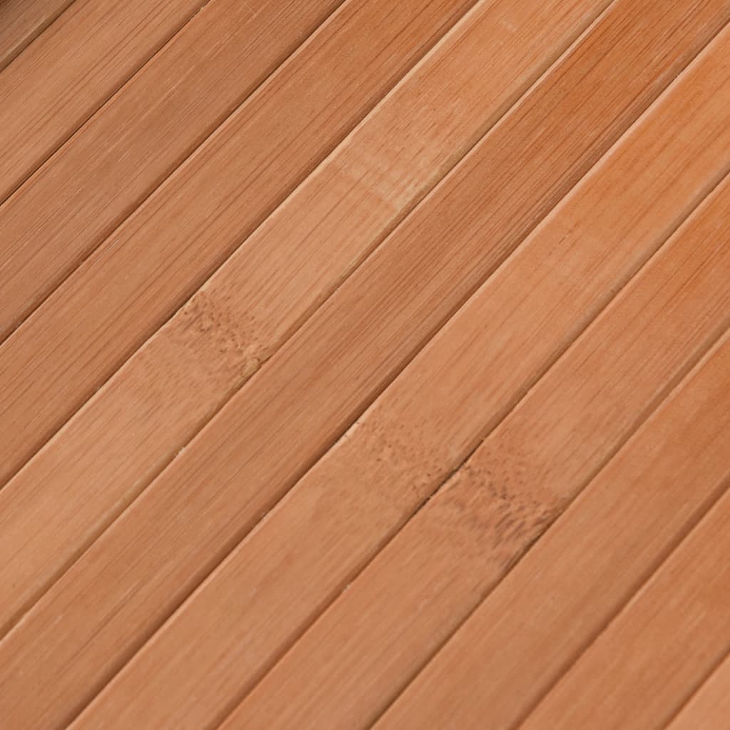 Tappeto Rettangolare Naturale 80x1000 cm in Bambù 376931