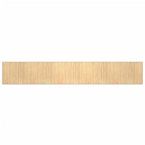 Tappeto Rettangolare Naturale Chiaro 80x1000 cm in Bambù