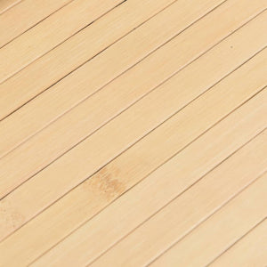 Tappeto Rettangolare Naturale Chiaro 80x1000 cm in Bambù 376933