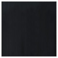 Tappeto Quadrato Nero 100x100 cm in Bambù 376936