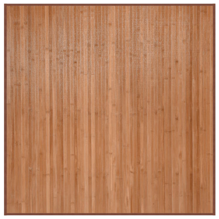 Tappeto Quadrato Naturale 100x100 cm in Bambù