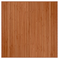Tappeto Quadrato Marrone 100x100 cm in Bambù 376938