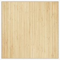 Tappeto Quadrato Naturale Chiaro 100x100 cm in Bambù 376939
