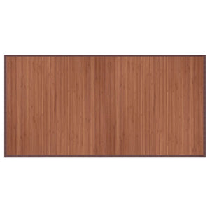 Tappeto Rettangolare Marrone 100x200 cm in Bambù