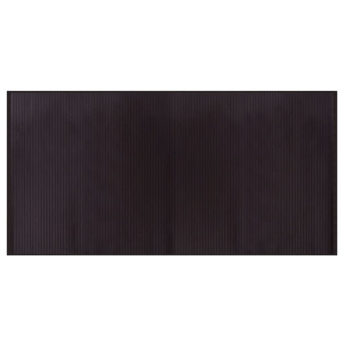 Tappeto Rettangolare Marrone Scuro 100x200 cm in Bambù