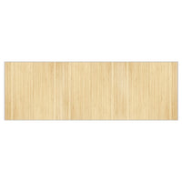 Tappeto Rettangolare Naturale Chiaro 100x300 cm in Bambù 376951