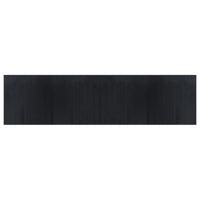 Tappeto Rettangolare Nero 100x400 cm in BambÃ¹
