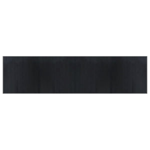 Tappeto Rettangolare Grigio 100x400 cm in Bambù