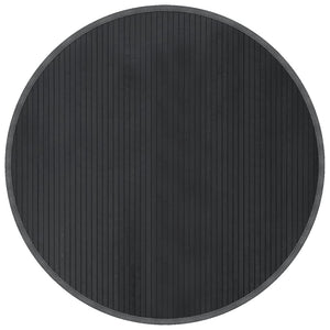 Tappeto Rotondo Grigio 100 cm in Bambù