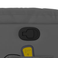 Poltrona Massaggiante Reclinabile Grigia in Similpelle 374126