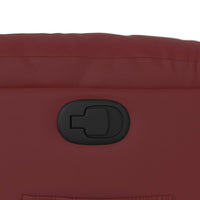 Poltrona Reclinabile Rosso Vino in Similpelle 374137