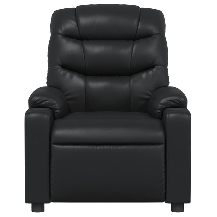 Poltrona Massaggiante Reclinabile Nera in Similpelle 374140