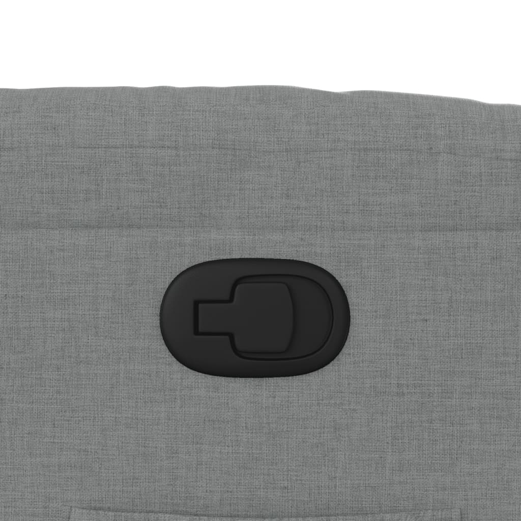 Poltrona Reclinabile in Tessuto Grigio Chiaro 374147