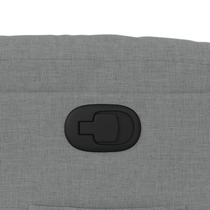 Poltrona Reclinabile in Tessuto Grigio Chiaro 374147