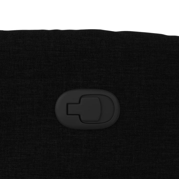 Poltrona Reclinabile in Tessuto Nero 374149