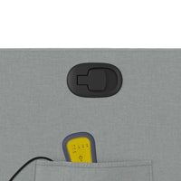 Poltrona Massaggiante Reclinabile Grigio Chiaro in Tessuto 374174