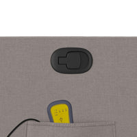 Poltrona Massaggiante Reclinabile Tortora in Tessuto 374181