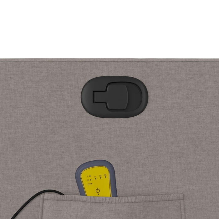 Poltrona Massaggiante Reclinabile Tortora in Tessuto 374181