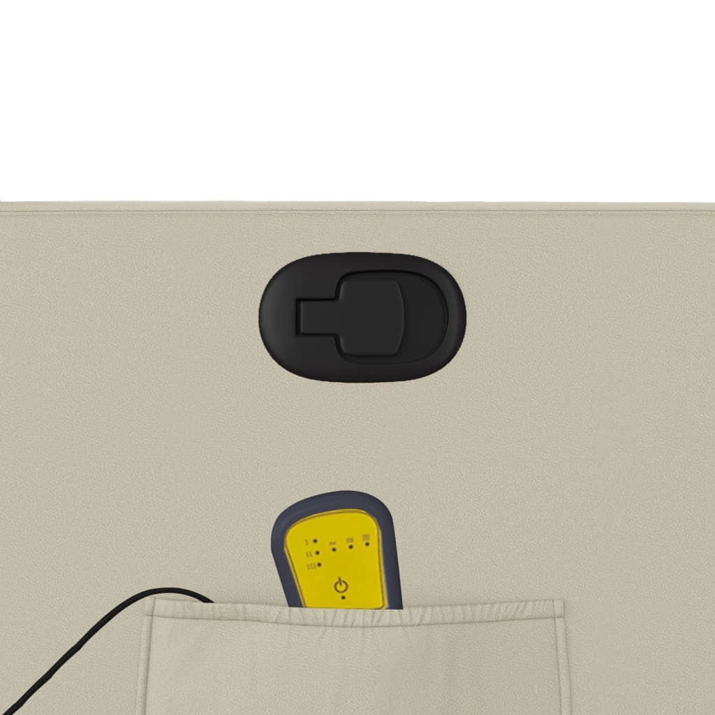 Poltrona da Massaggiante Reclinabile Crema Similpelle 374191