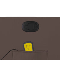 Poltrona Massaggiante Reclinabile marrone in Similpelle 374192