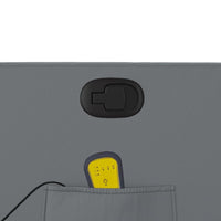 Poltrona Massaggiante Reclinabile Grigia in Similpelle 374193