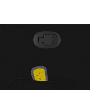 Poltrona Massaggiante Reclinabile Nera in Tessuto 374208