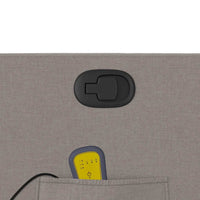 Poltrona Massaggiante Reclinabile Tortora in Tessuto 374213