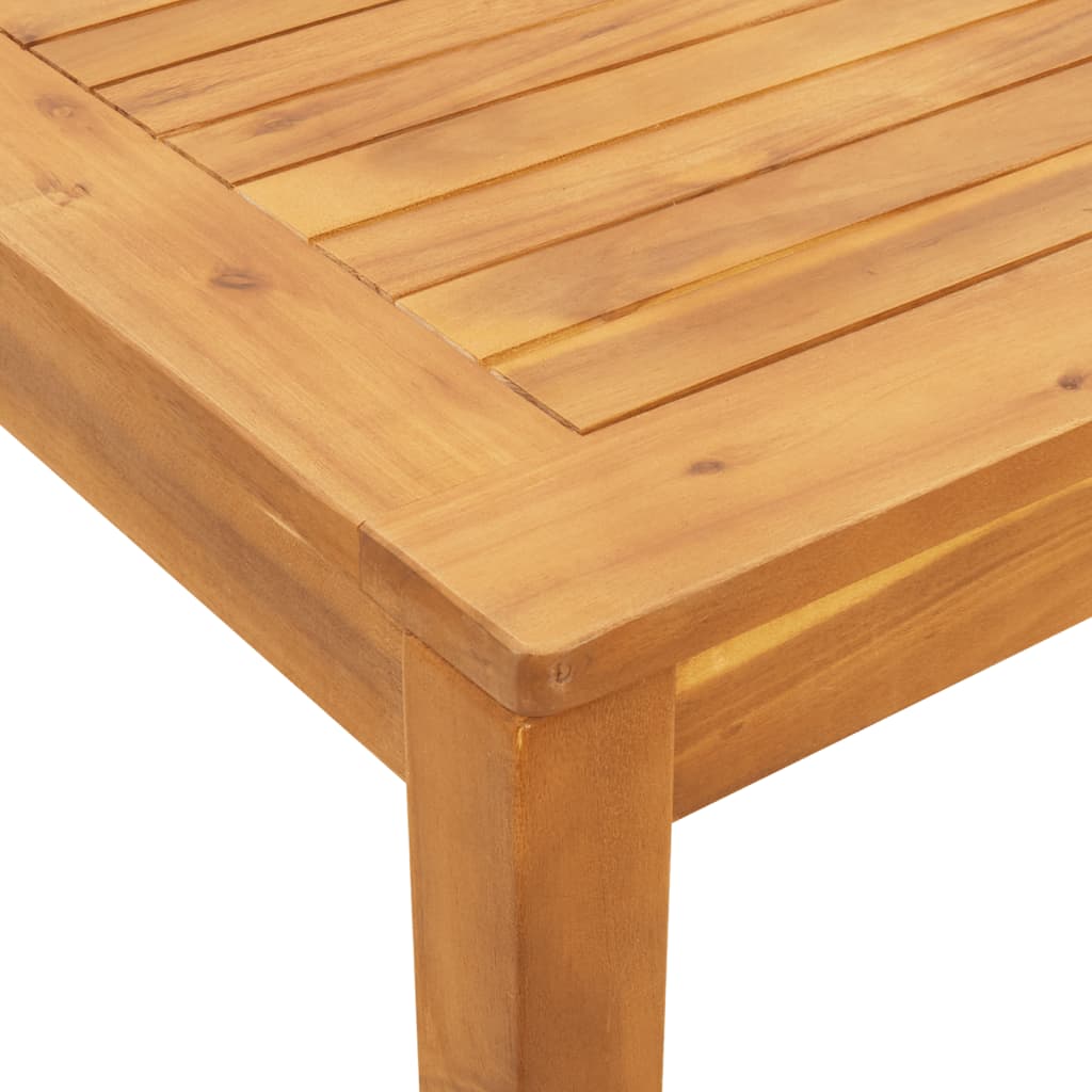 Tavolo da Pranzo da Giardino 110x110x75cm Legno Massello Acacia