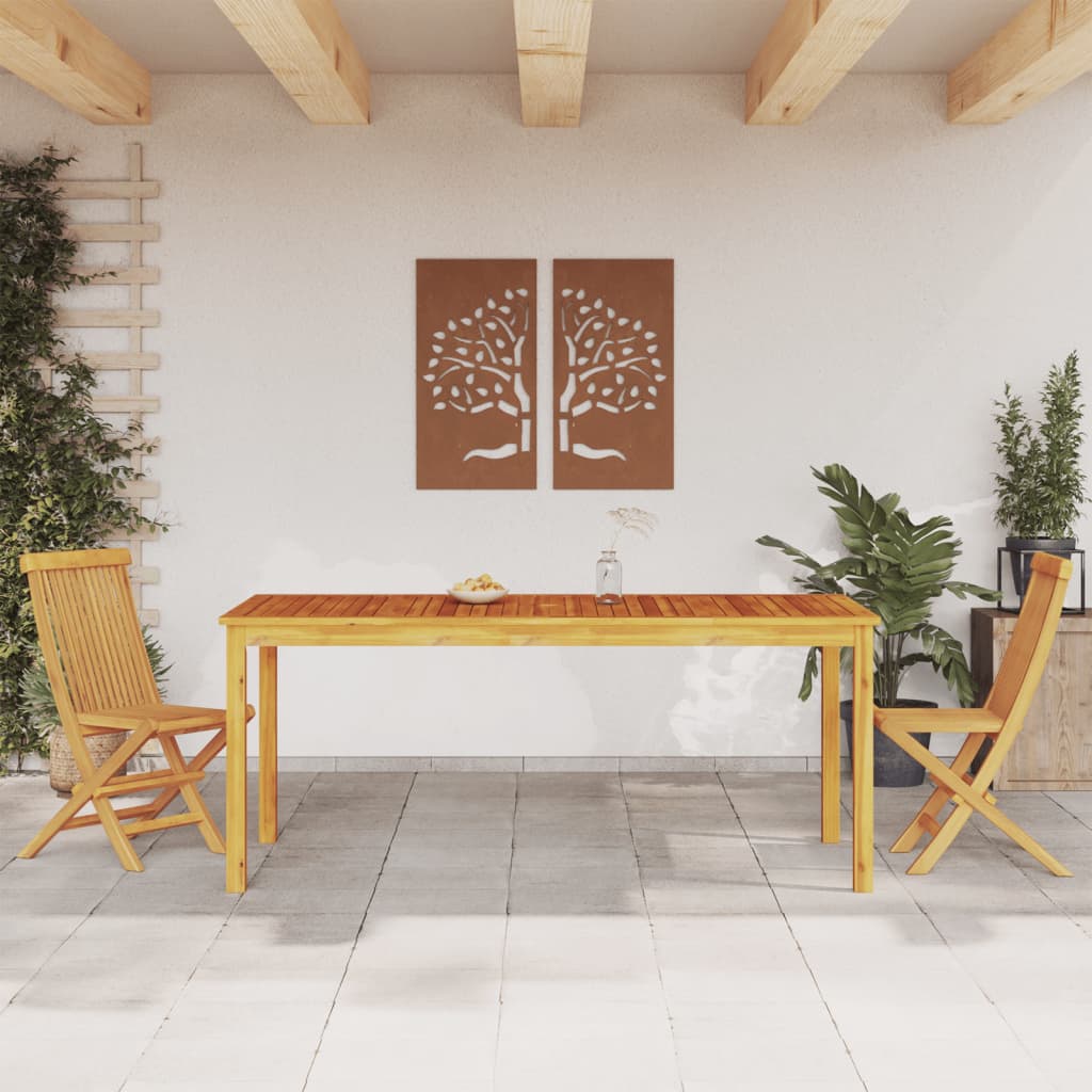 Tavolo da Pranzo da Giardino 180x90x75 cm Legno Massello Acaciacod mxl 90627