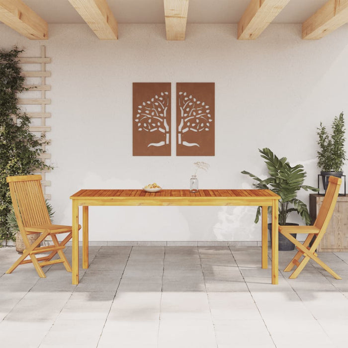 Tavolo da Pranzo da Giardino 180x90x75 cm Legno Massello Acaciacod mxl 90627
