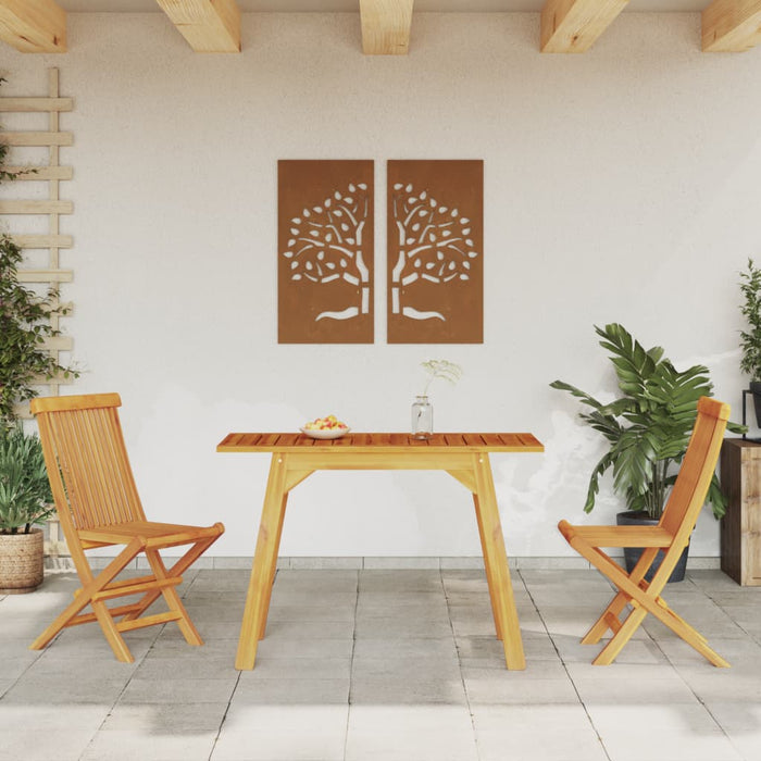 Tavolo da Pranzo da Giardino 110x56x75 cm Legno Massello Acaciacod mxl 114075