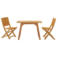 Set da Pranzo per Giardino 3 pz in Legno Massello di Acaciacod mxl 90607