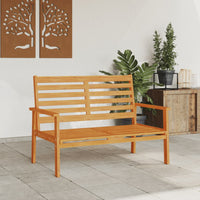 Panca Divano da Giardino-Sofa da Giardino-Divano da esterno 120 cm in Legno Massello di Acacia