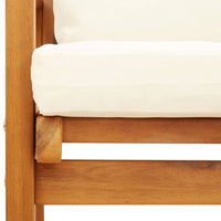 Panca Divano da Giardino-Panca da esterno 120 cm Cuscini Legno Massello Acacia 159735