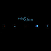 Cappa da Cucina a Isola con Sensore Tattile LCD Vetro Temperato