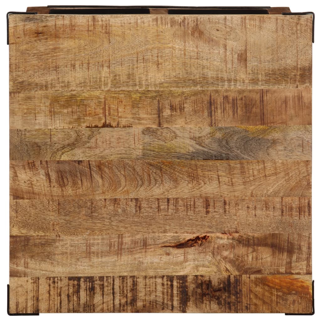 Tavolino da Salotto con Cassetti 50x50x40 cm Massello di Mango 374054