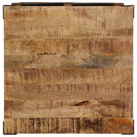 Tavolino da Salotto con Cassetti 50x50x40 cm Massello di Mango 374054