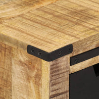 Credenza con 2 Cassetti 55x35x60 cm Legno Massello di Mango 374060