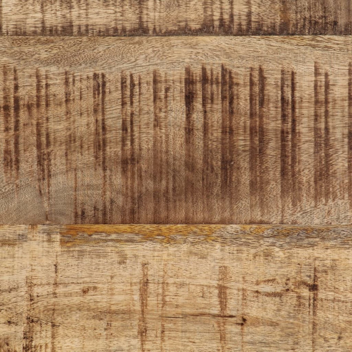 Tavolino da Salotto 80x50x40 cm Legno Massello di Mango Grezzo 374065