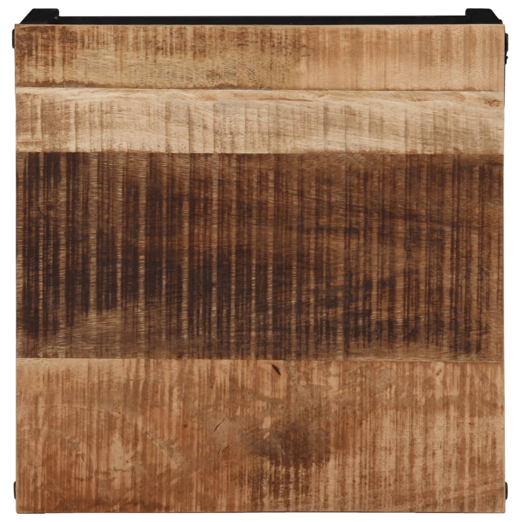 Tavolino da Salotto 35x35x30 cm Legno Massello di Mango Grezzo 374066
