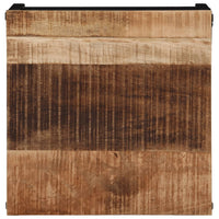 Tavolino da Salotto 35x35x30 cm Legno Massello di Mango Grezzo 374066