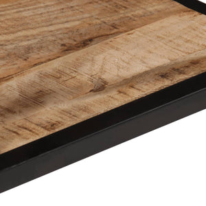 Tavolino da Salotto 35x35x30 cm Legno Massello di Mango Grezzo 374066