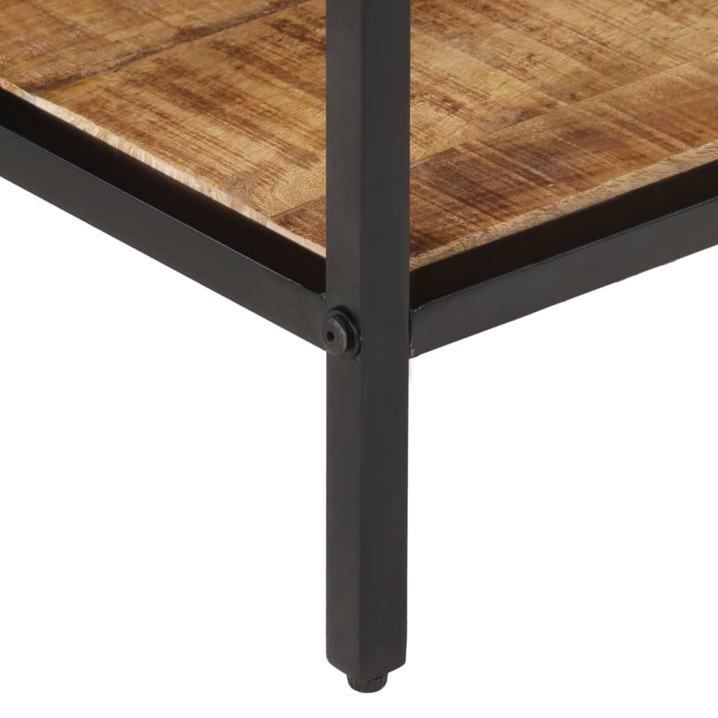 vidaXL Tavolino 100x50x35 cm in Legno Massello di Mango Grezzo