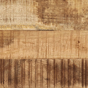 vidaXL Tavolino 100x50x35 cm in Legno Massello di Mango Grezzo