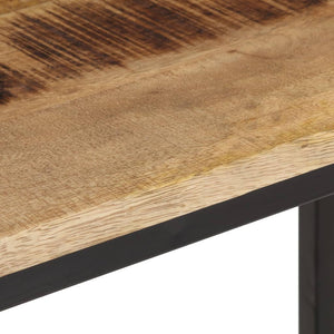 Tavolo Consolle 70x35x70 cm in Legno Massello di Mango Grezzo 374070
